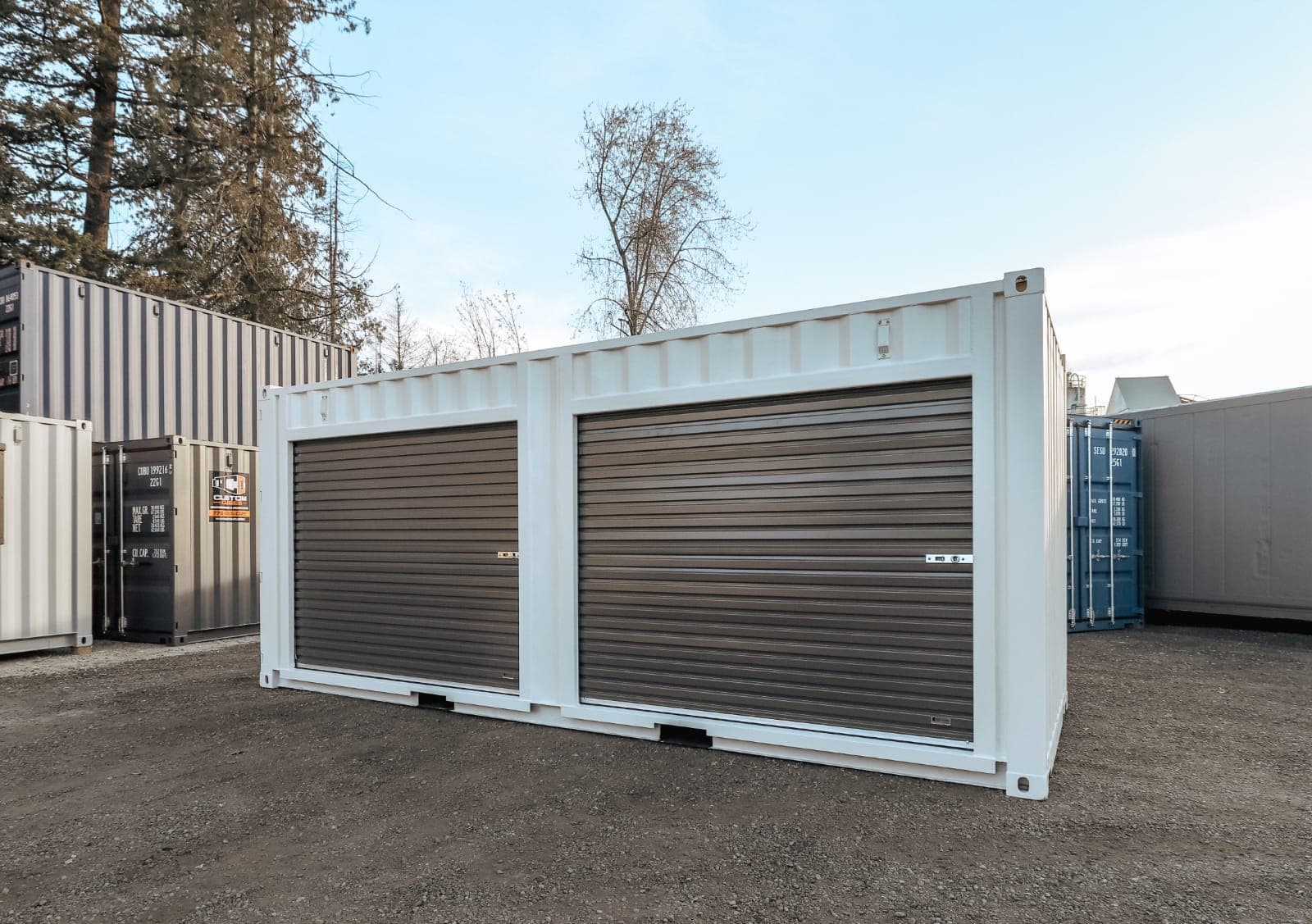 20′ Shipping Container + (2)  8′ Rollup Doors - Containers Construction PTY LTD