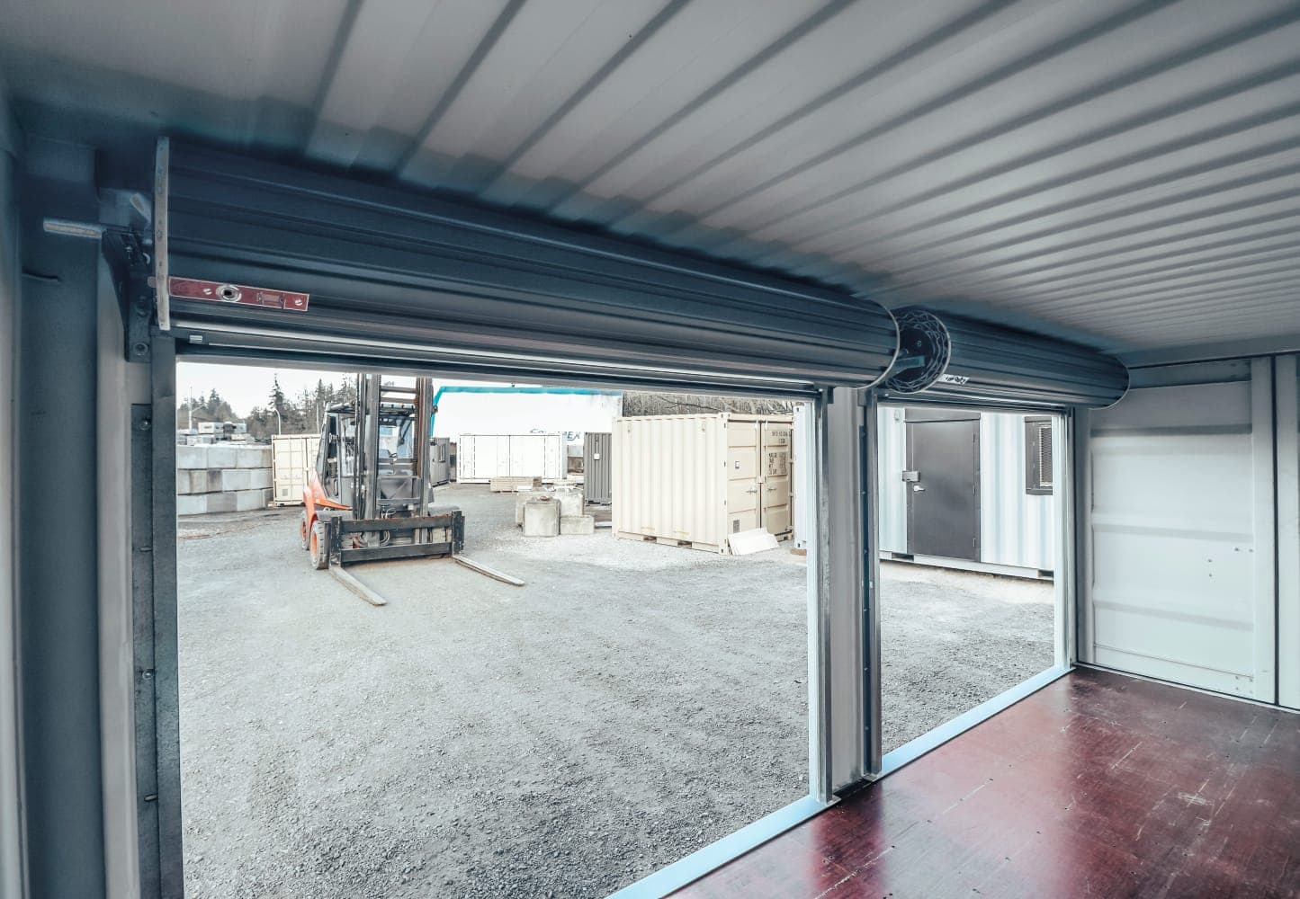 20′ Shipping Container + (2)  8′ Rollup Doors - Containers Construction PTY LTD