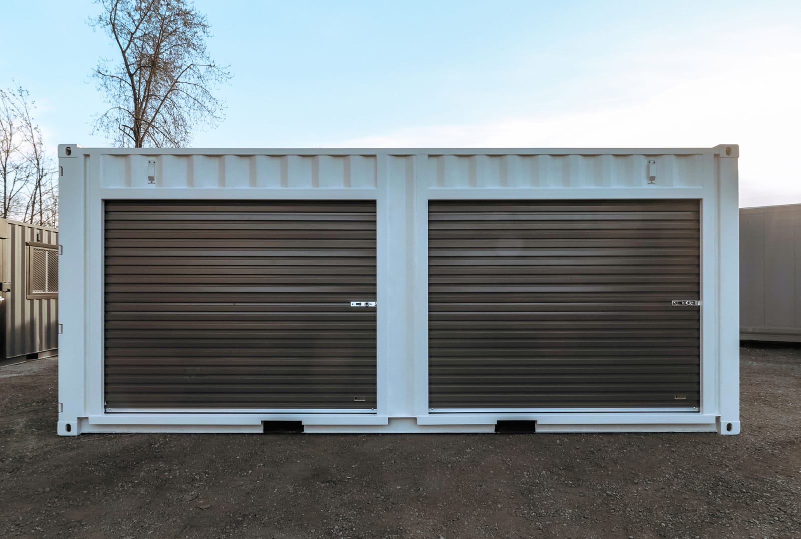 20′ Shipping Container + (2)  8′ Rollup Doors - Containers Construction PTY LTD