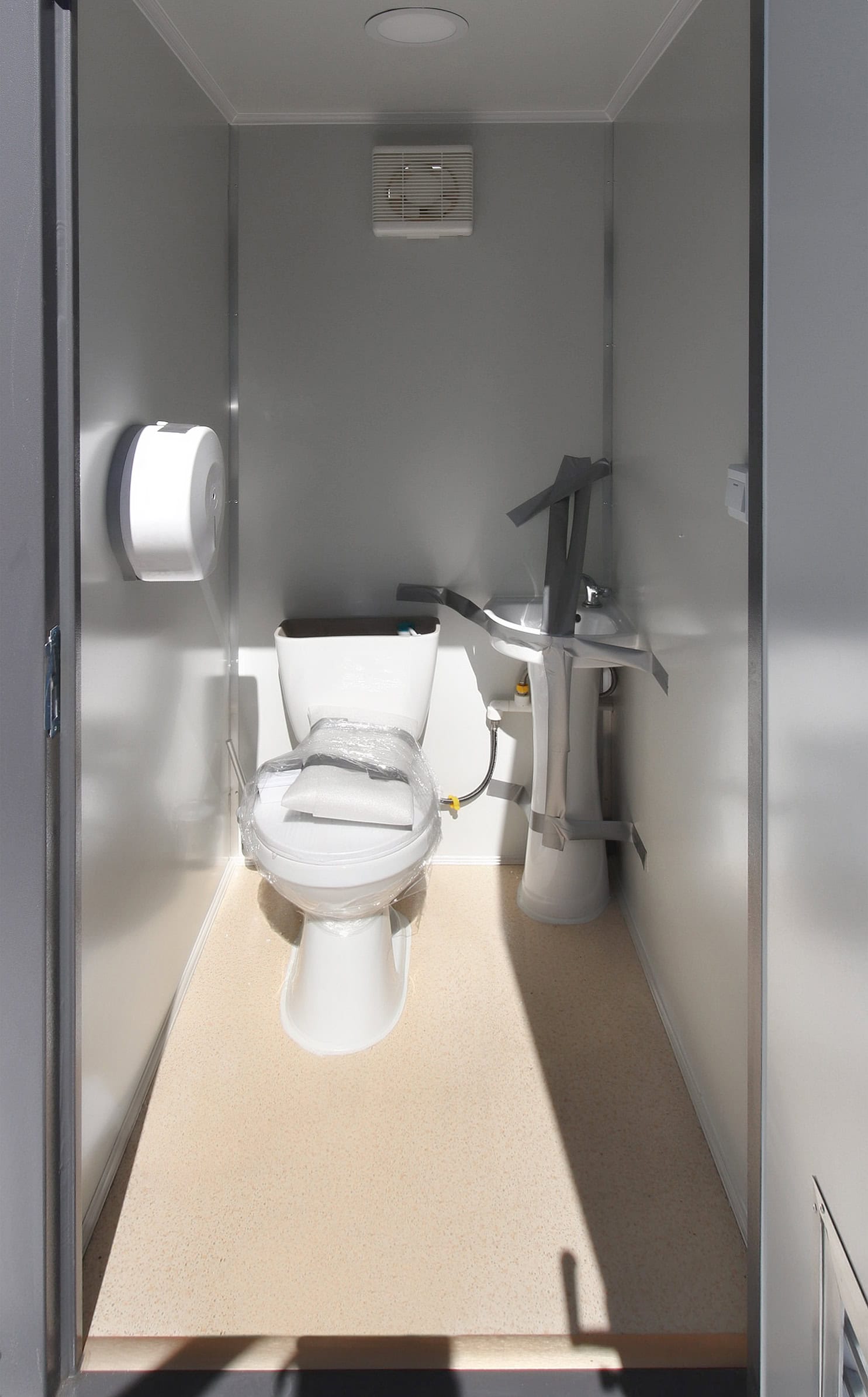 M&B | Double Stall Portable Washroom - Containers Construction PTY LTD