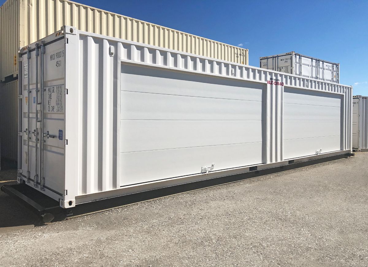 40’HC HAZCON Containment unit w/ Overhead doors - Containers Construction PTY LTD