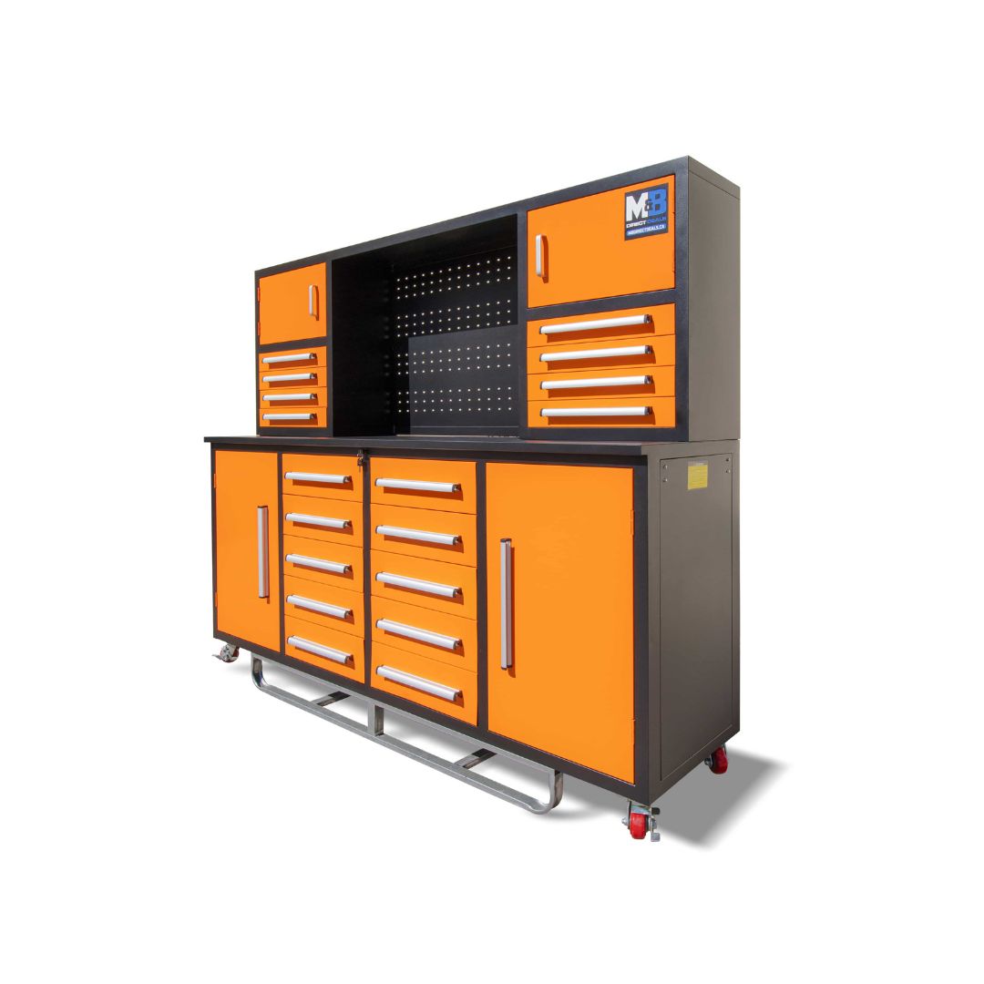 M&B | 7’ Workbench Cabinet with 18 Drawers - Containers Construction PTY LTD