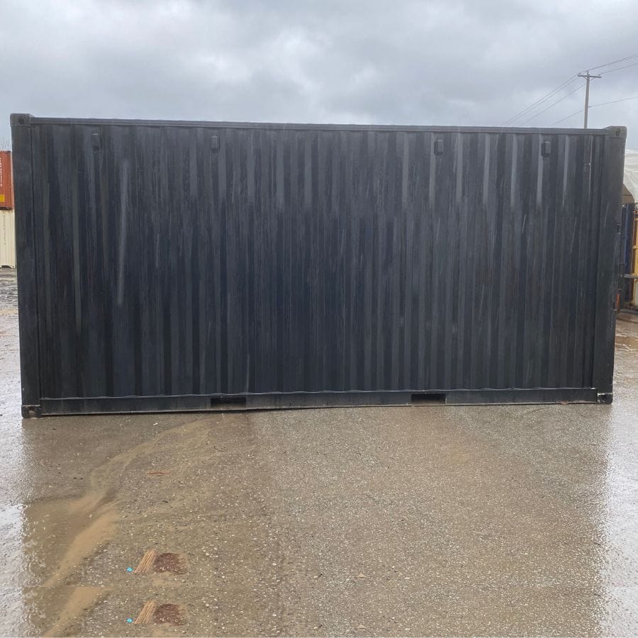 20’HC New (1-Trip) Shipping Container – Painted Black - Containers Construction PTY LTD
