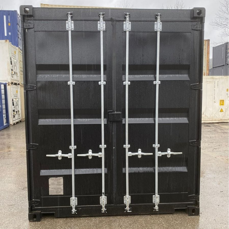 20’HC New (1-Trip) Shipping Container – Painted Black - Containers Construction PTY LTD