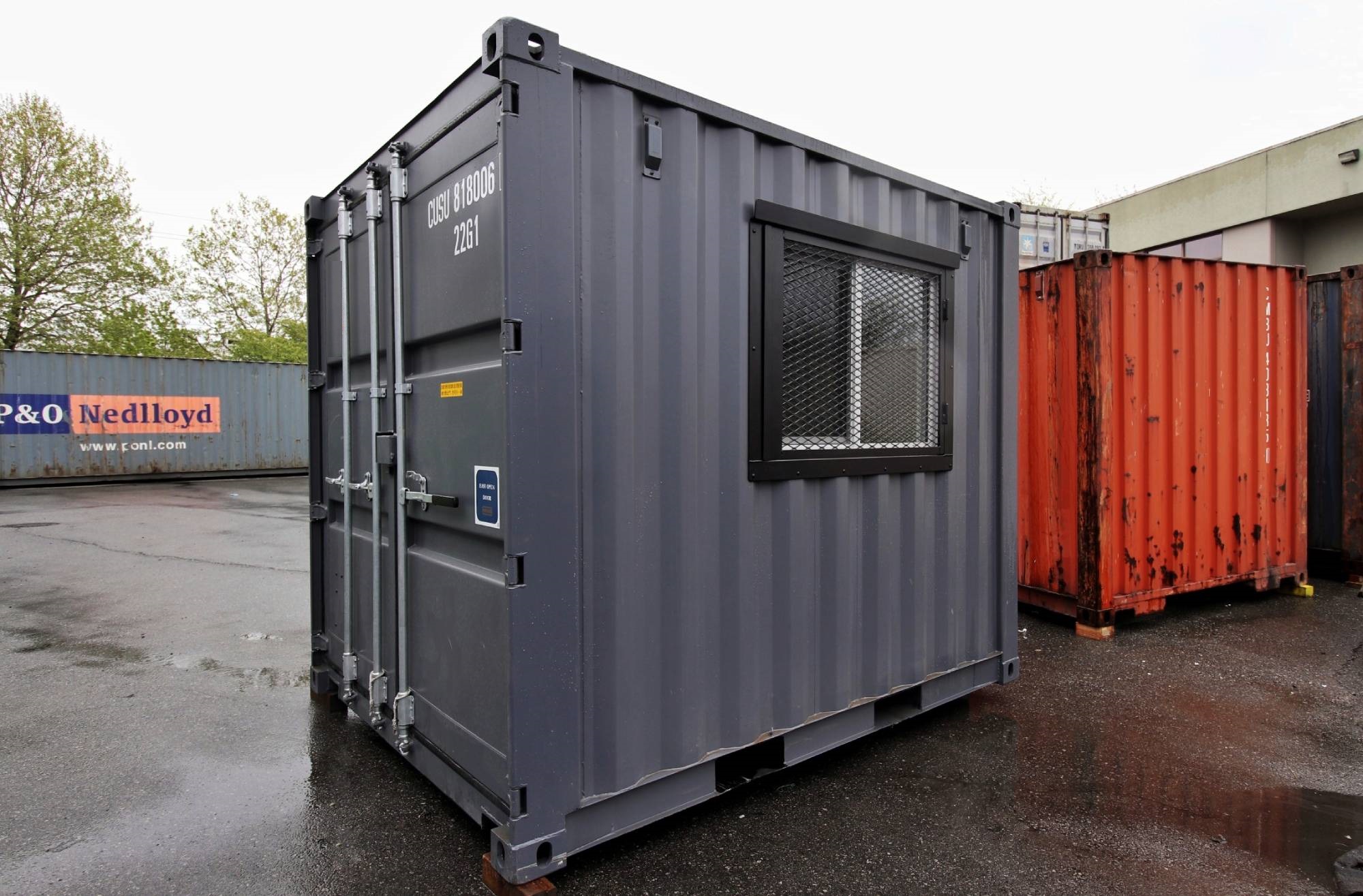 10’ Office CUBE – Wood Finished - Containers Construction PTY LTD