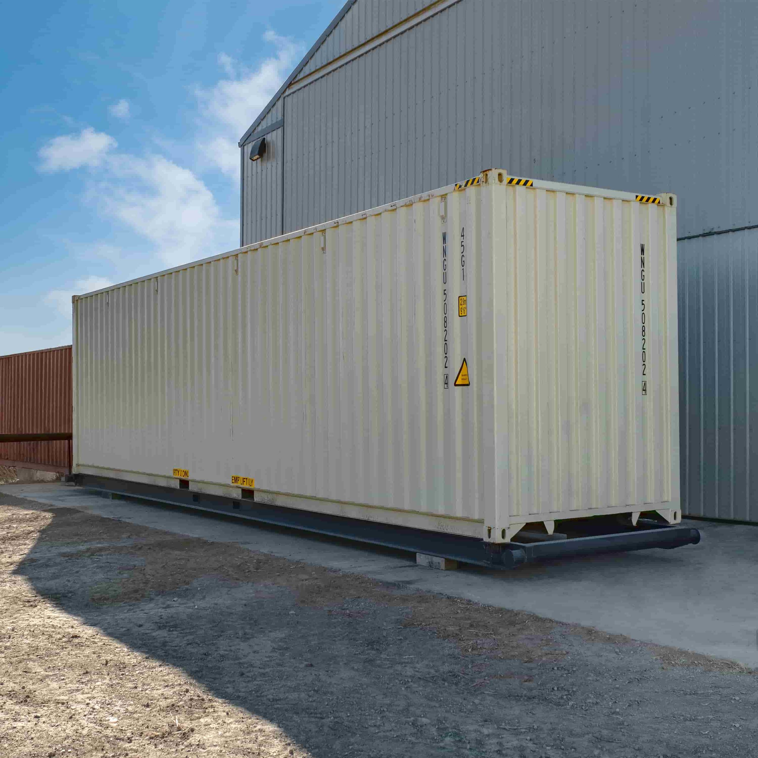 40’ Container skid w/ twist lock “Non Grated” - Containers Construction PTY LTD