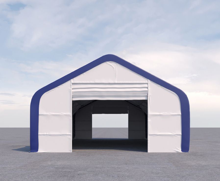 Dual Truss Storage Shelter (30′ x 60′ x 20′) - Containers Construction PTY LTD