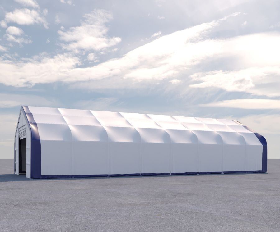 Dual Truss Storage Shelter (30′ x 80′ x 20′) - Containers Construction PTY LTD