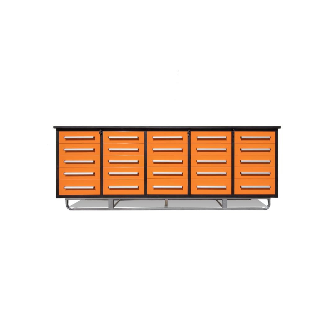 M&B | 10’ Workbench Cabinet with 25 Drawers - Containers Construction PTY LTD