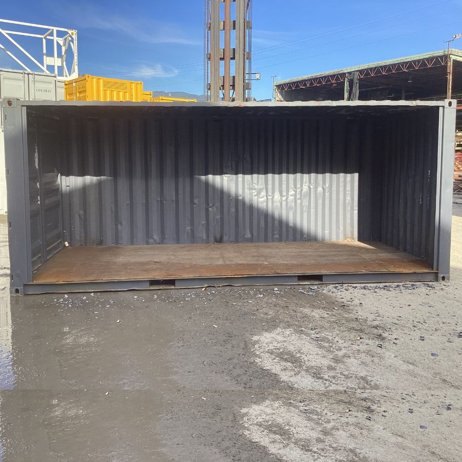 20′ Used “Open-Face” Shipping Container (Special) - Containers Construction PTY LTD