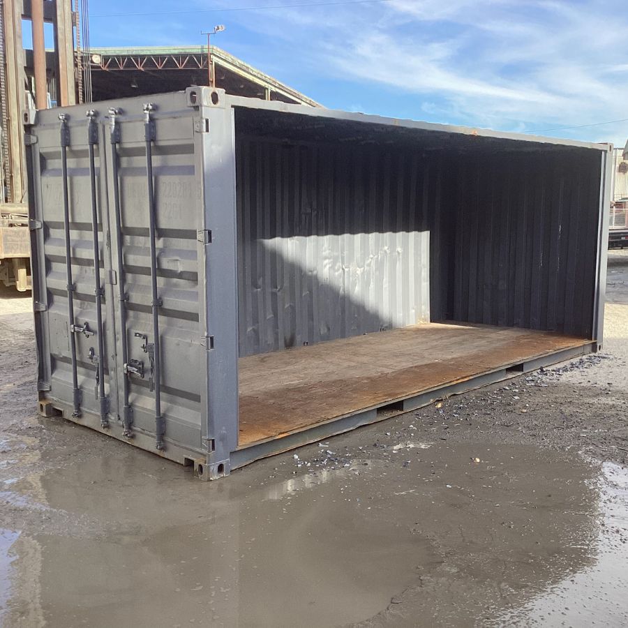 20′ Used “Open-Face” Shipping Container (Special) - Containers Construction PTY LTD