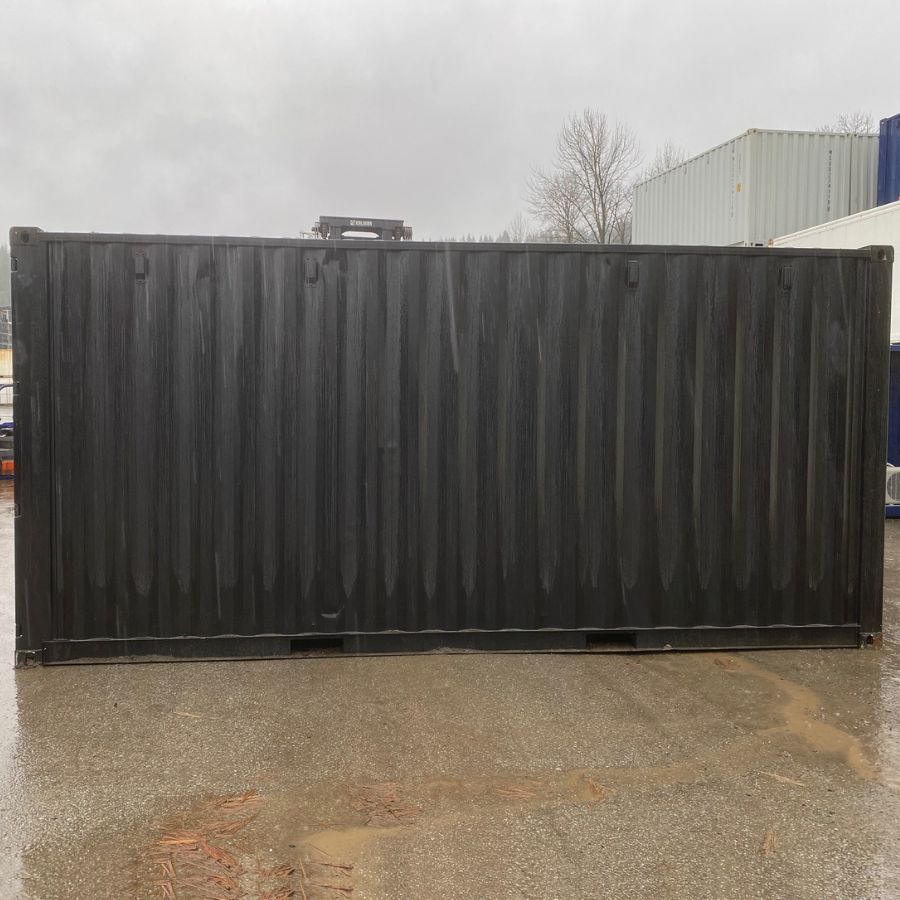 20’HC New (1-Trip) Shipping Container – Painted Black - Containers Construction PTY LTD