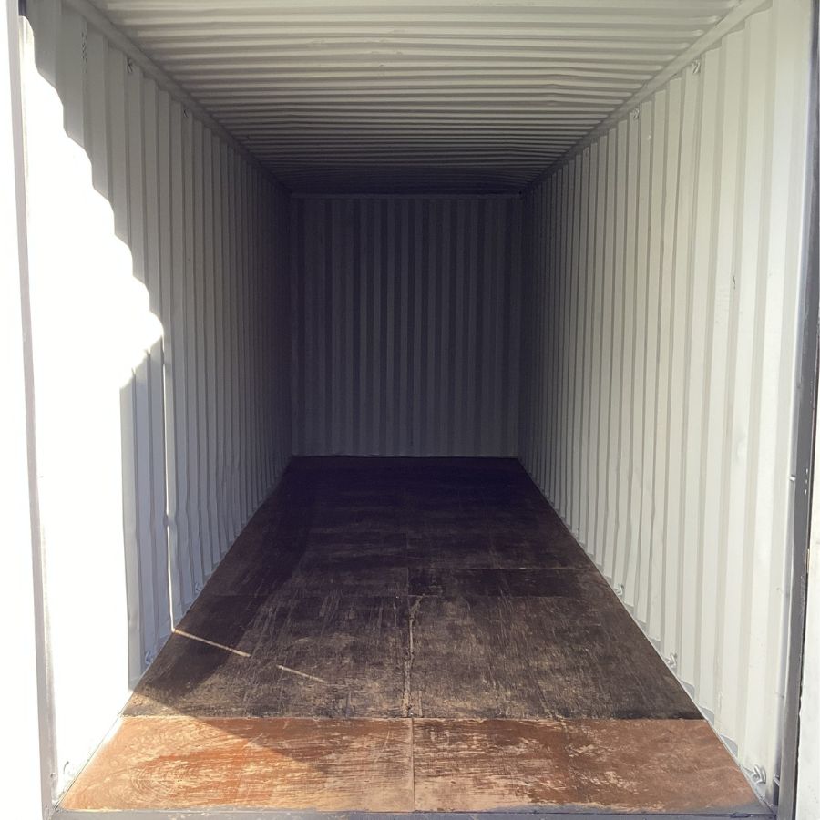 25’HC Used Shipping Container (Painted Slate Grey) - Containers Construction PTY LTD