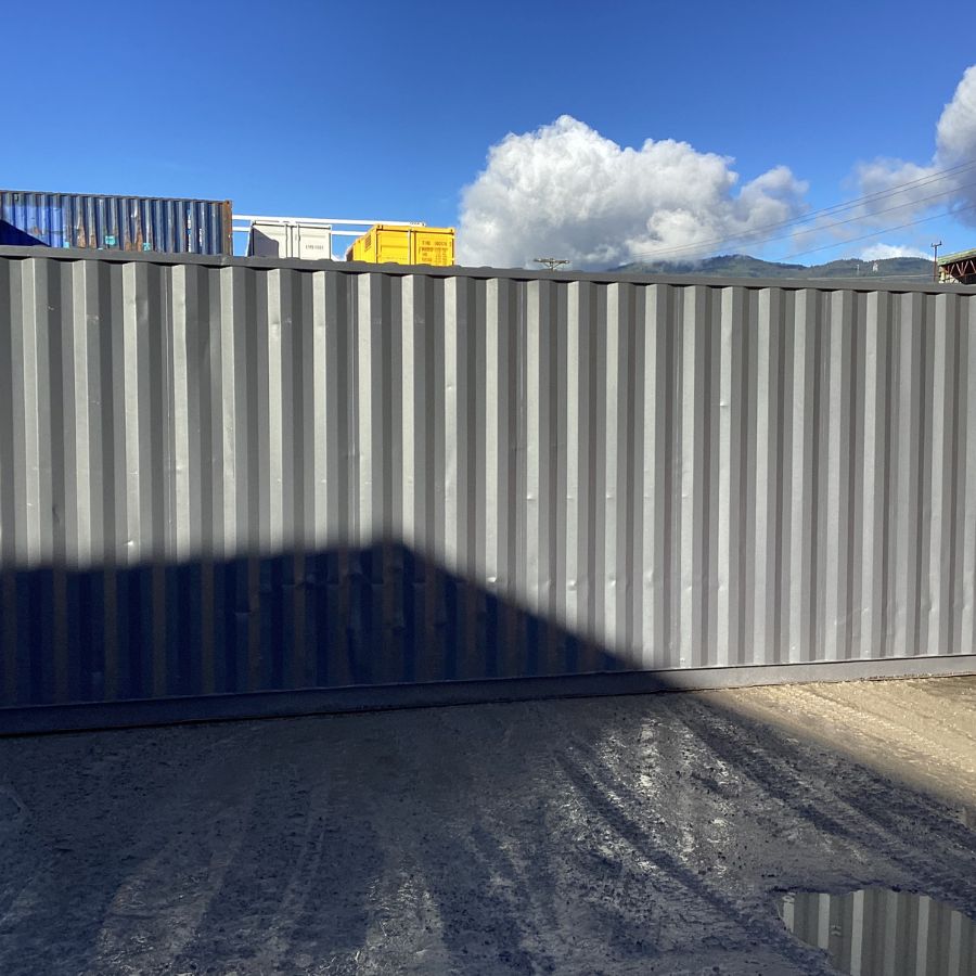 25’HC Used Shipping Container (Painted Slate Grey) - Containers Construction PTY LTD