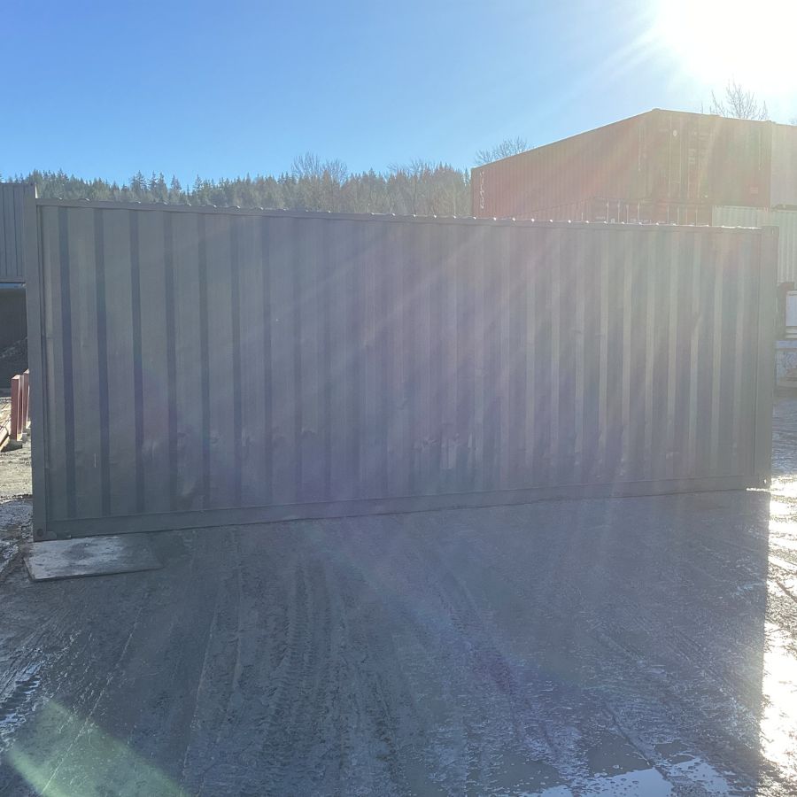 25’HC Used Shipping Container (Painted Slate Grey) - Containers Construction PTY LTD