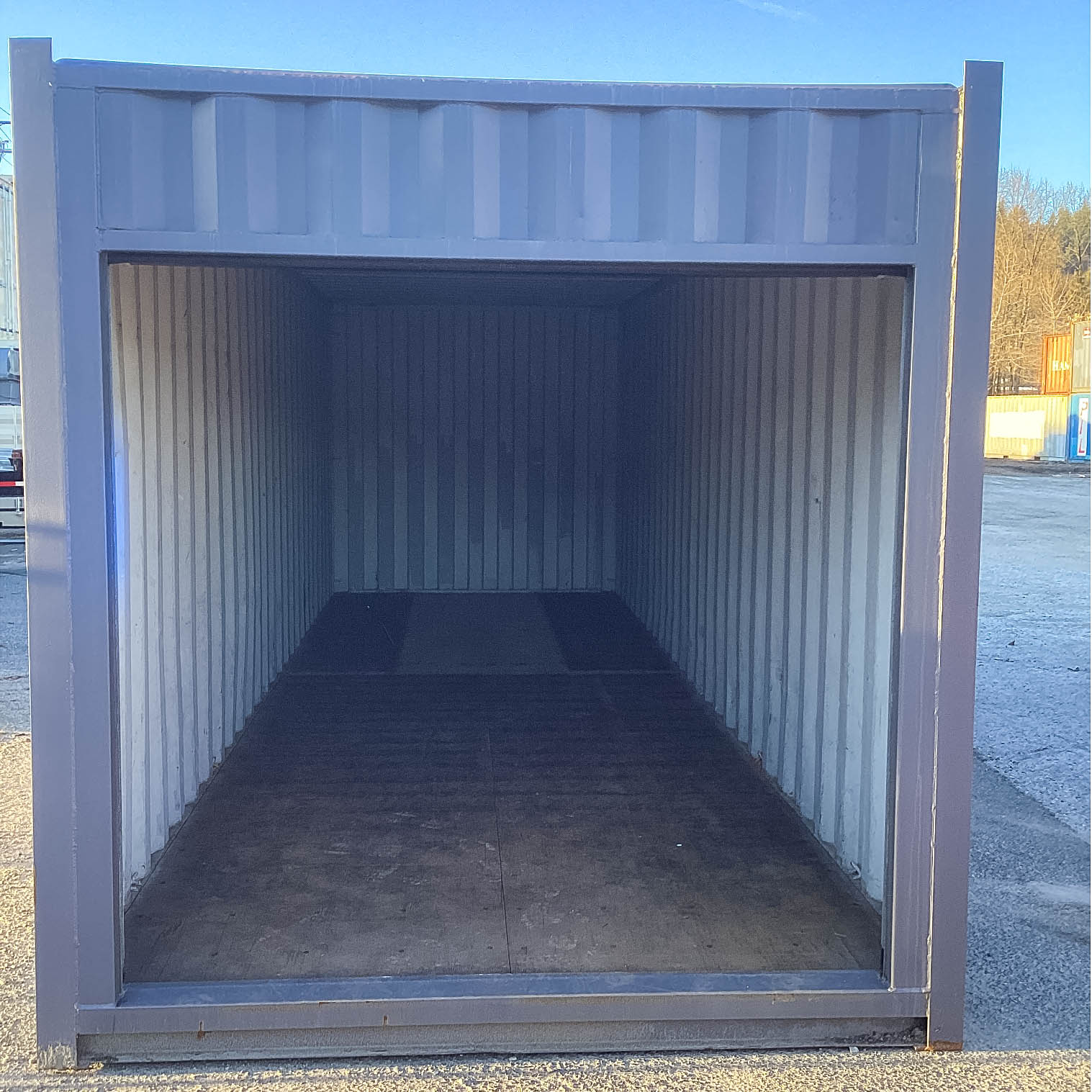 26′ Cut-Down Shipping Container w/Roll-Up Door - Containers Construction PTY LTD