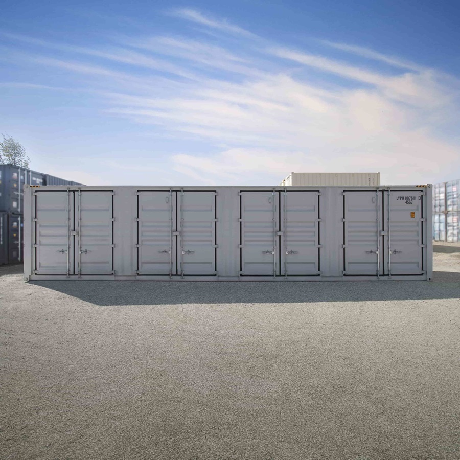 40’HC Chemical Storage w/4 x Side Doors - Containers Construction PTY LTD